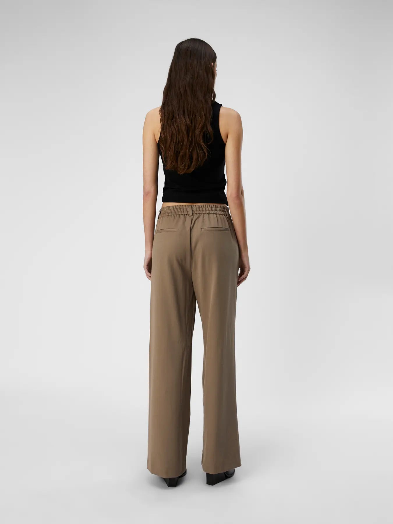 OBJLISA WIDE PANT NOOS Brown