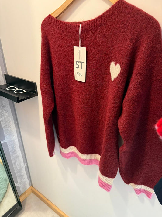 Strickpullover Herz54
