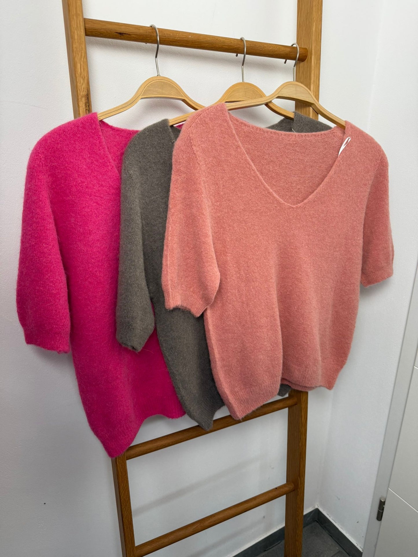 Strickpullover Kurzarm
