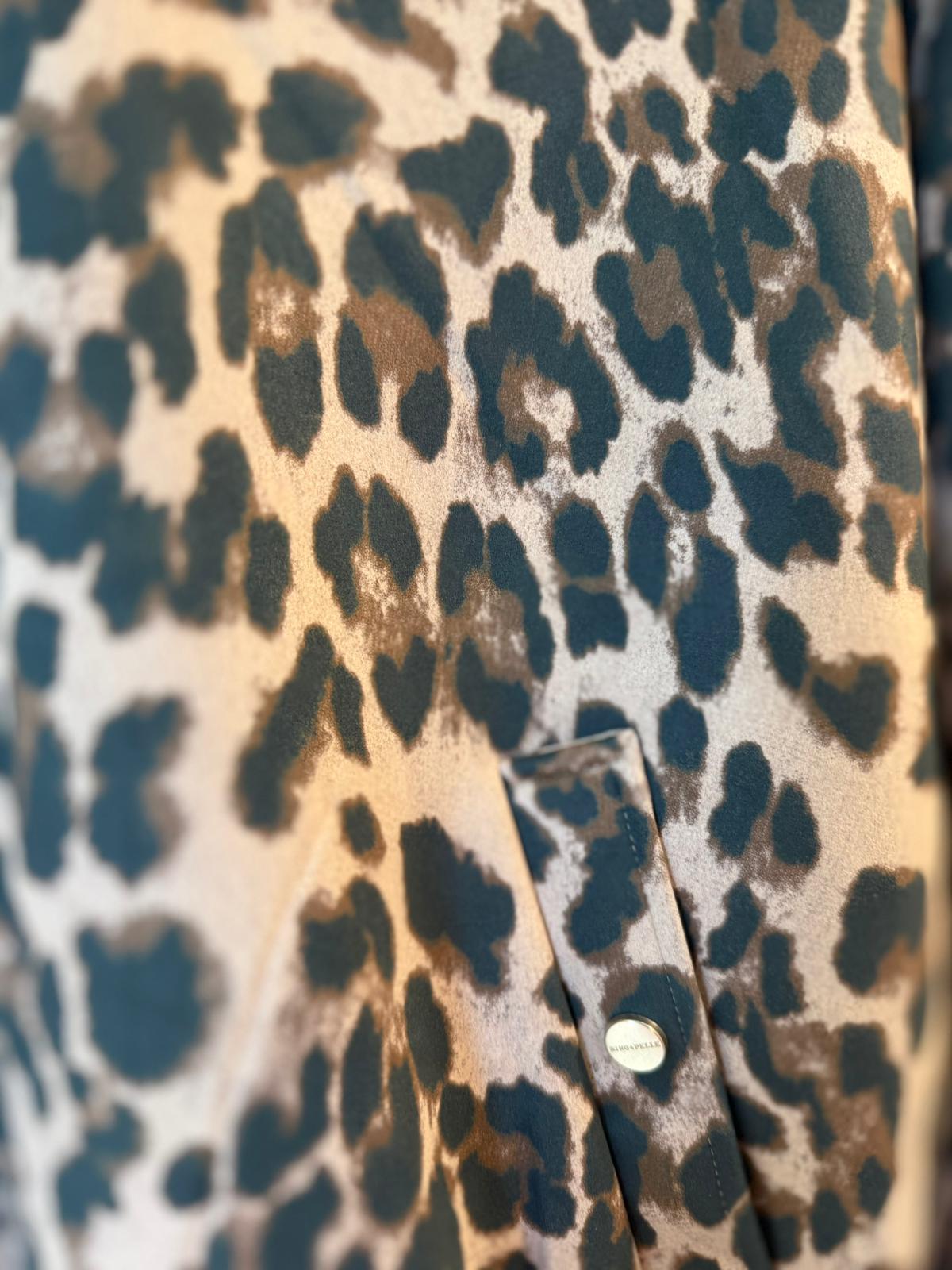 Rino & Pelle Leopard Jacke – Moderne Bomberjacke mit Reißverschluss