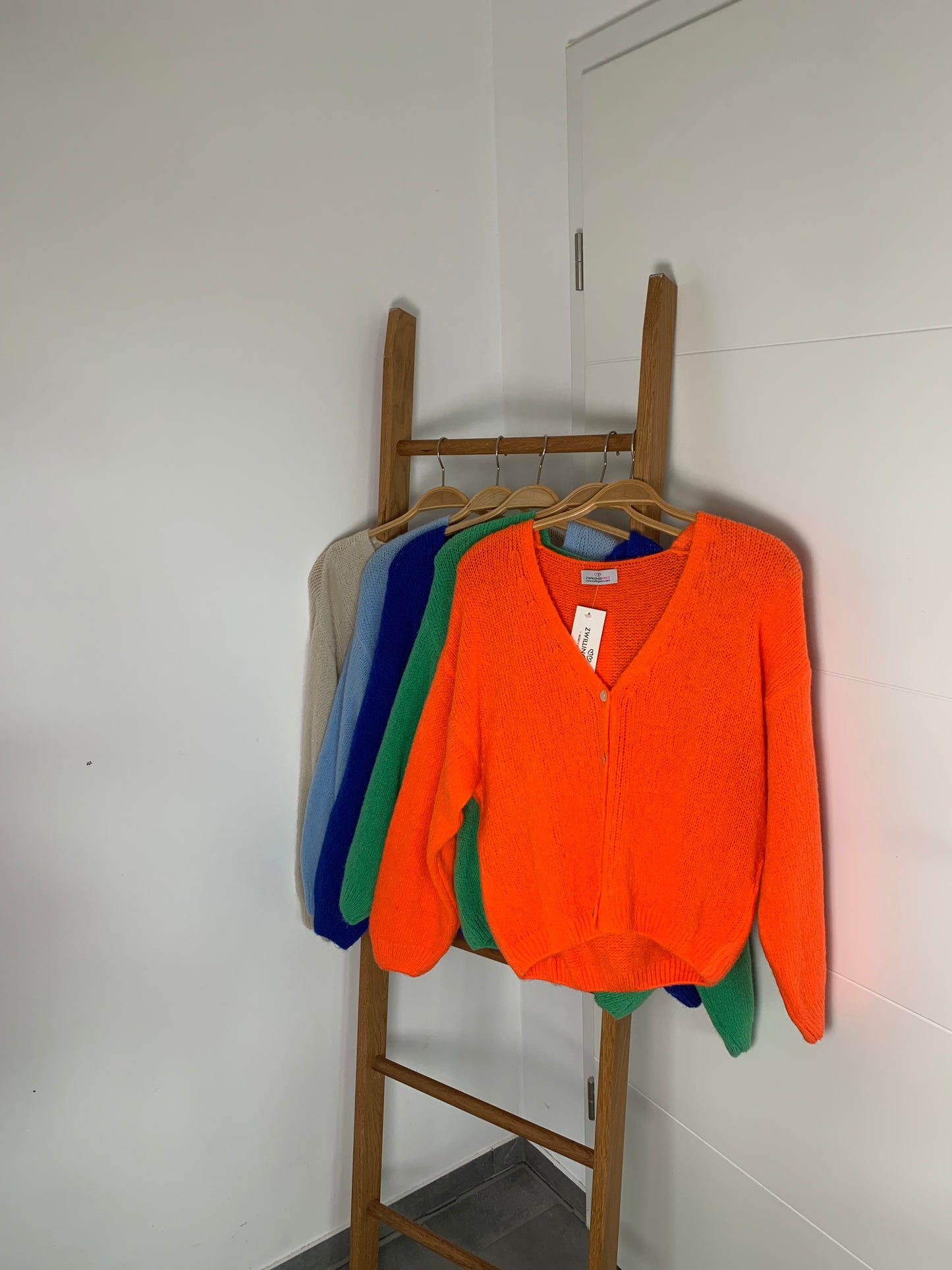Zwillingsherz Strickjacke - Hellblau
