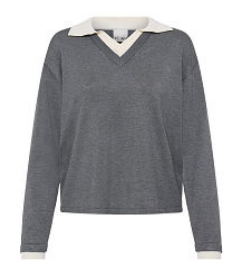 IHLULS V-NECK LS2 900020311 GOJI BERRY W MAUVE MIST