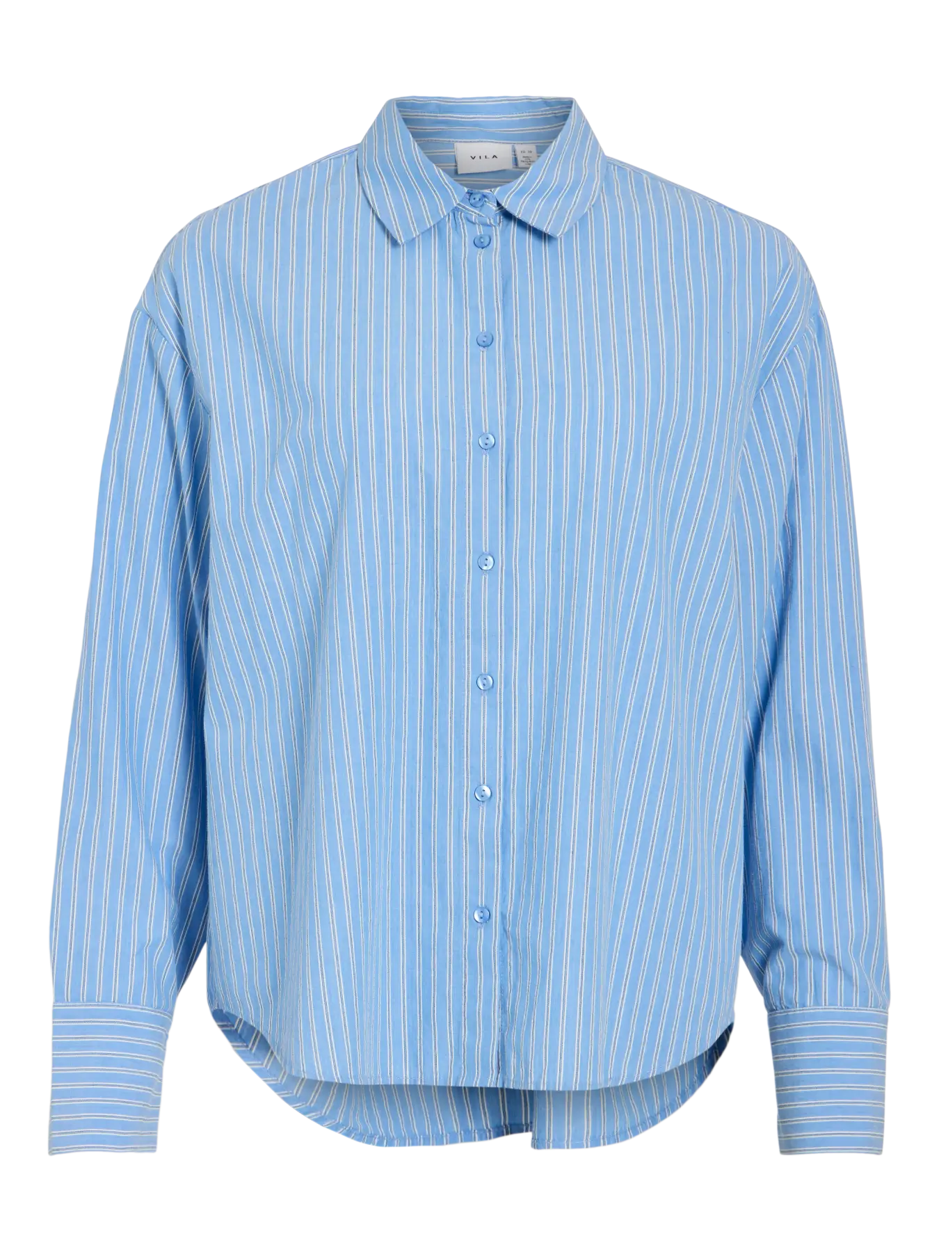 VIELLA L/S LOOSE SHIRT - NOOS 5191061 Little Boy Blue OPT 1 BRIGHT WHITE