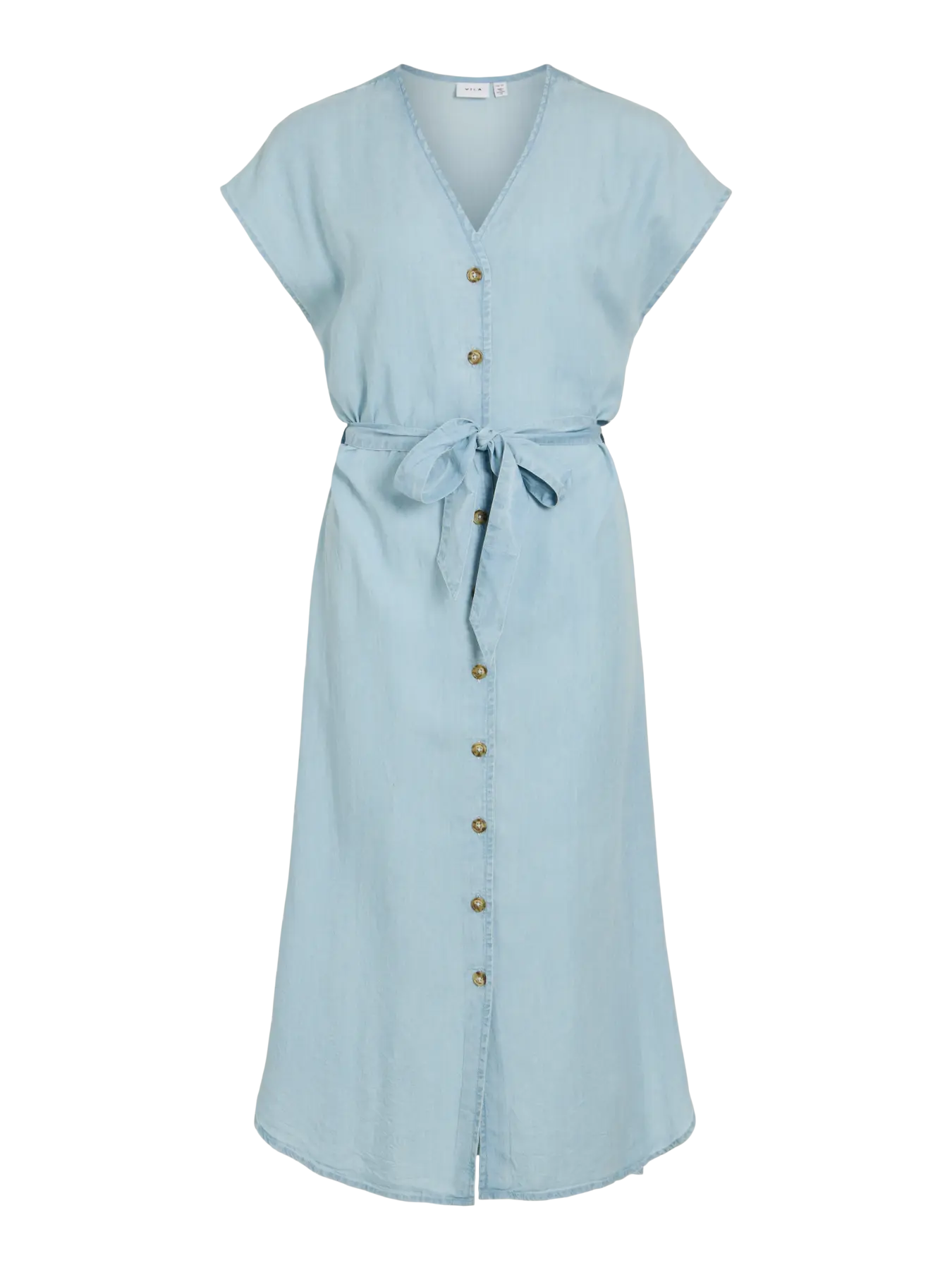 VITEVIRA C/S MIDI SHIRT DRESS - NOOS 5193610 Light Blue Denim