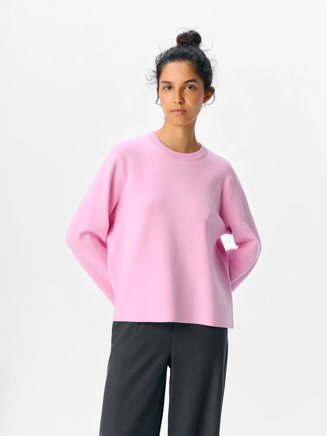 OBJREYNARD O-NECK PULLOVER NOOS Pink