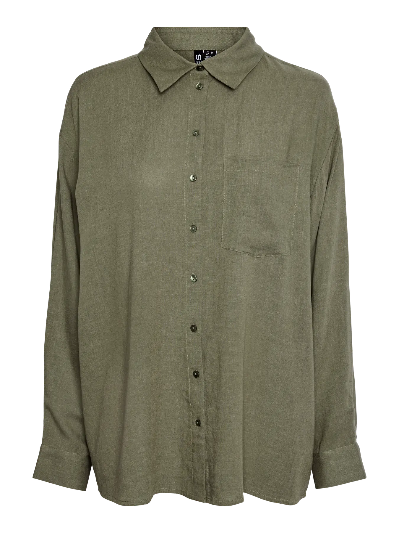 PCPIA LS LOOSE SHIRT WVN NOOS Green