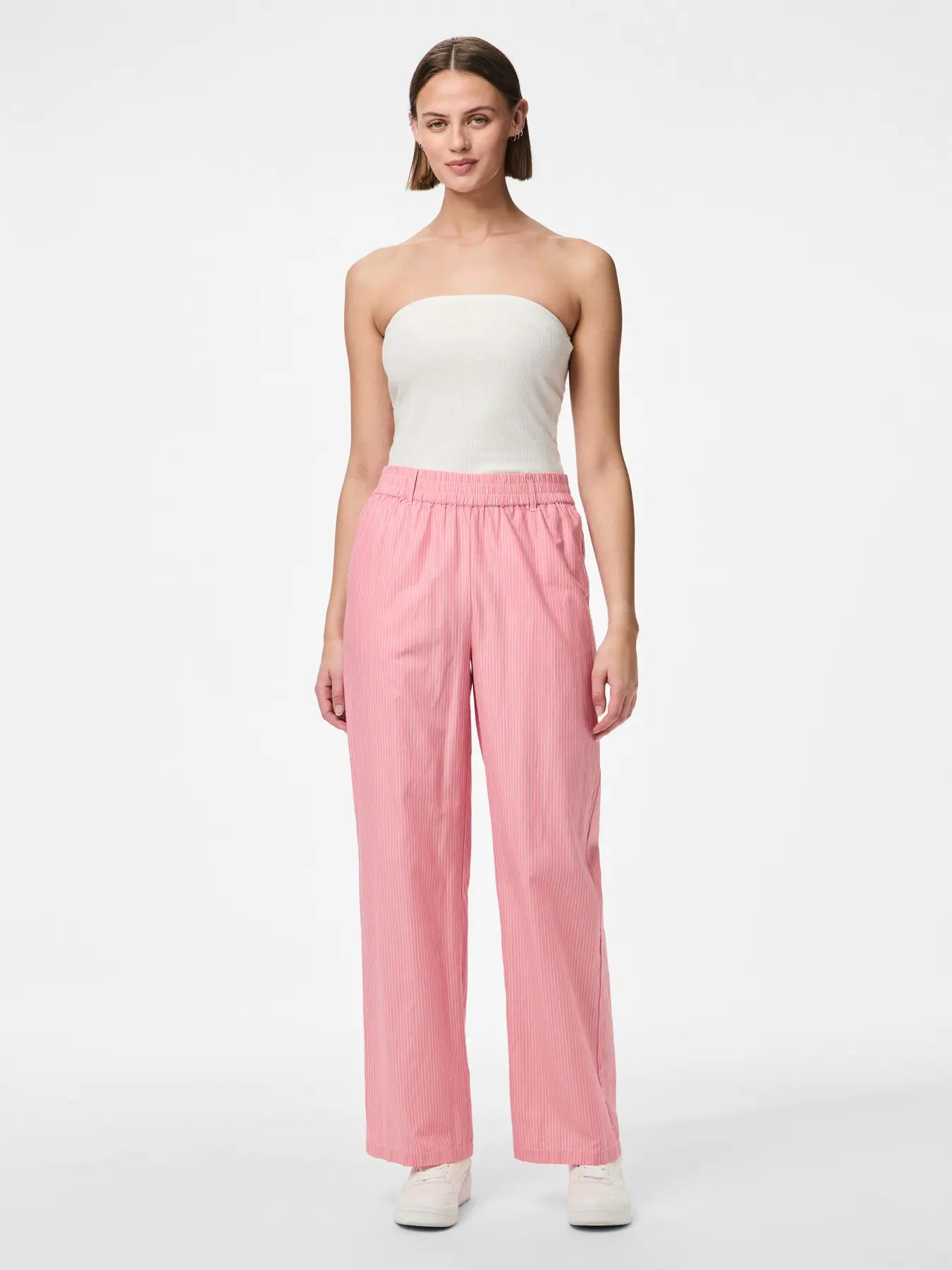 PCSARAH MW PANTS WVN Pink