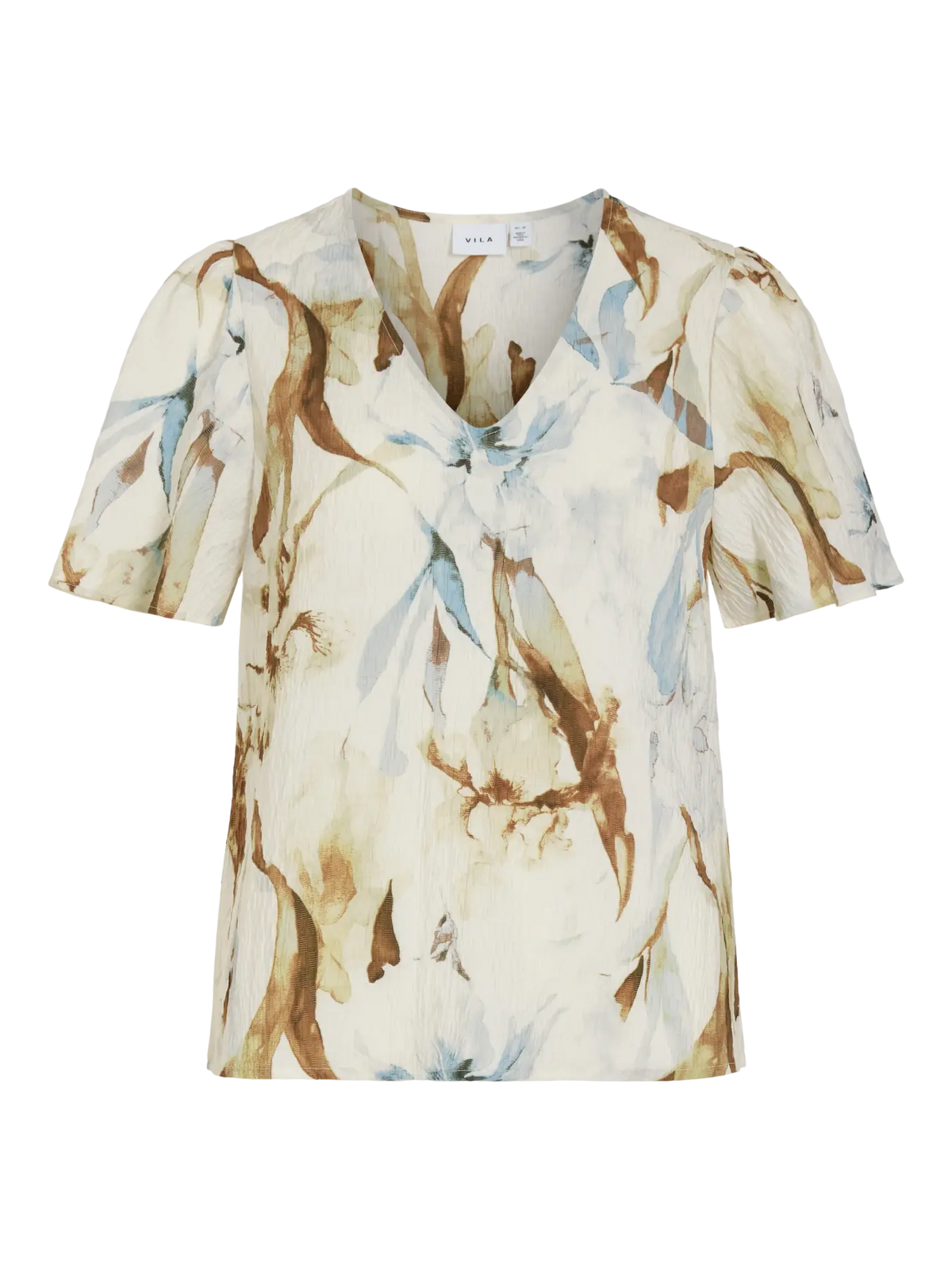 VILIMIA S/S TOP/VOL 5209498 Birch ABSTRACT FLOWER
