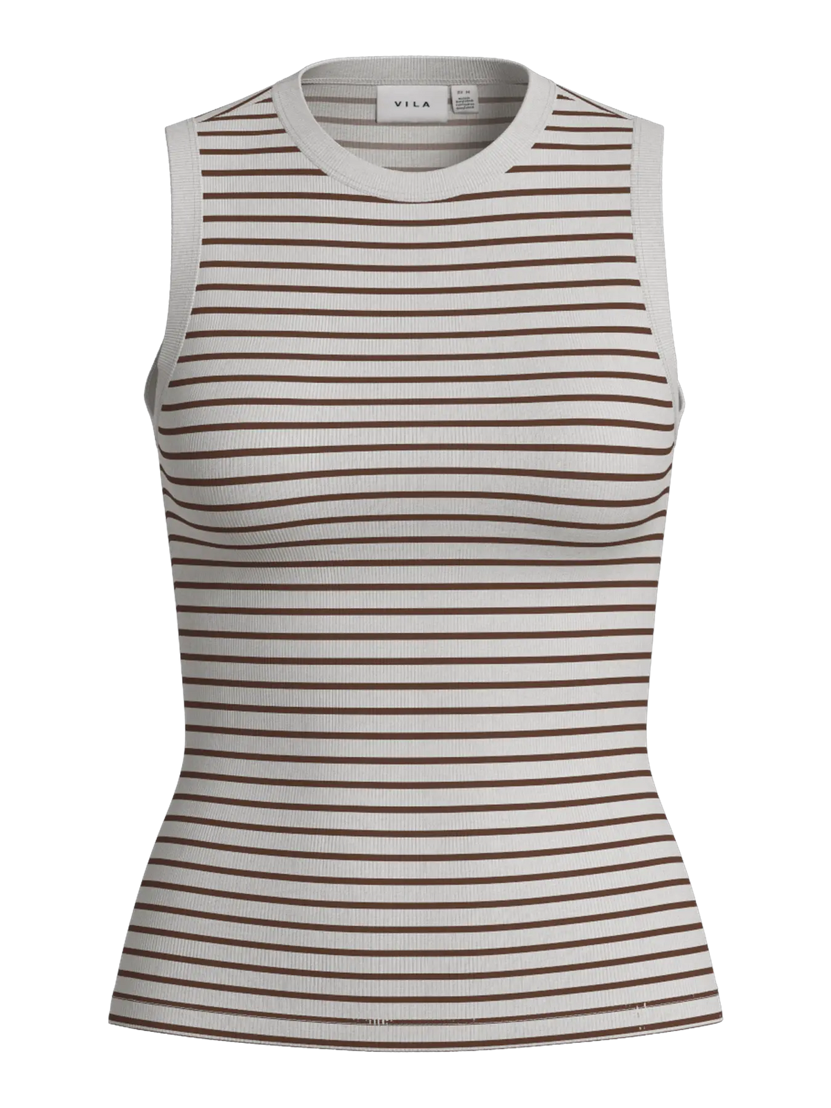 VISOLA O-NECK S/L TANK TOP - NOOS 5230080 Tiramisu SNOW WHITE