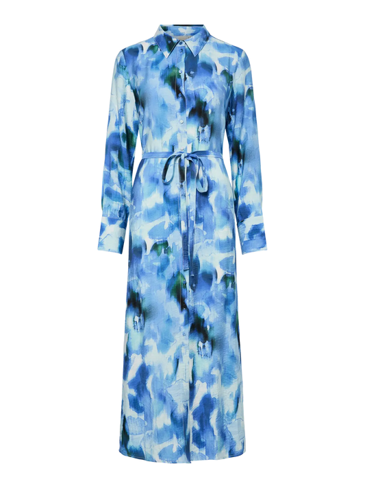 YASMILLO LS LONG SHIRT DRESS S.