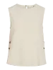 VIPRISILLA O-NECK S/L BUTTON TOP - NOOS 5179402 Super Light Natural Melan
