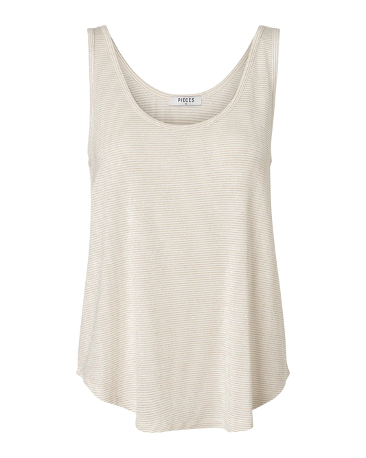 PCBILLO TANK TOP LUREX JRS NOOS BC White