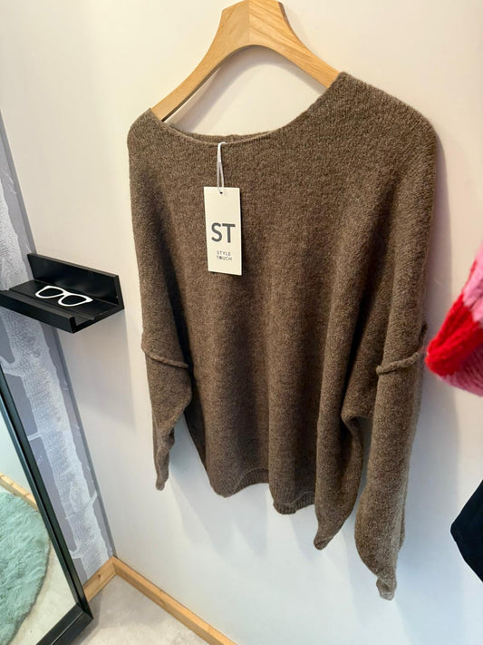 Strickpullover mit Naht49