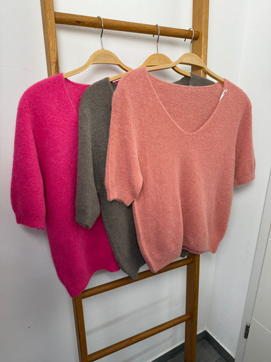 Strickpullover Kurzarm