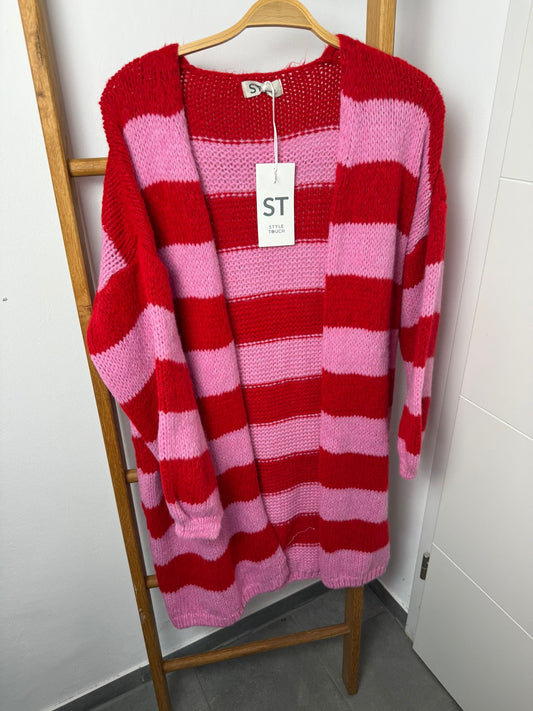 Strickjacke lang