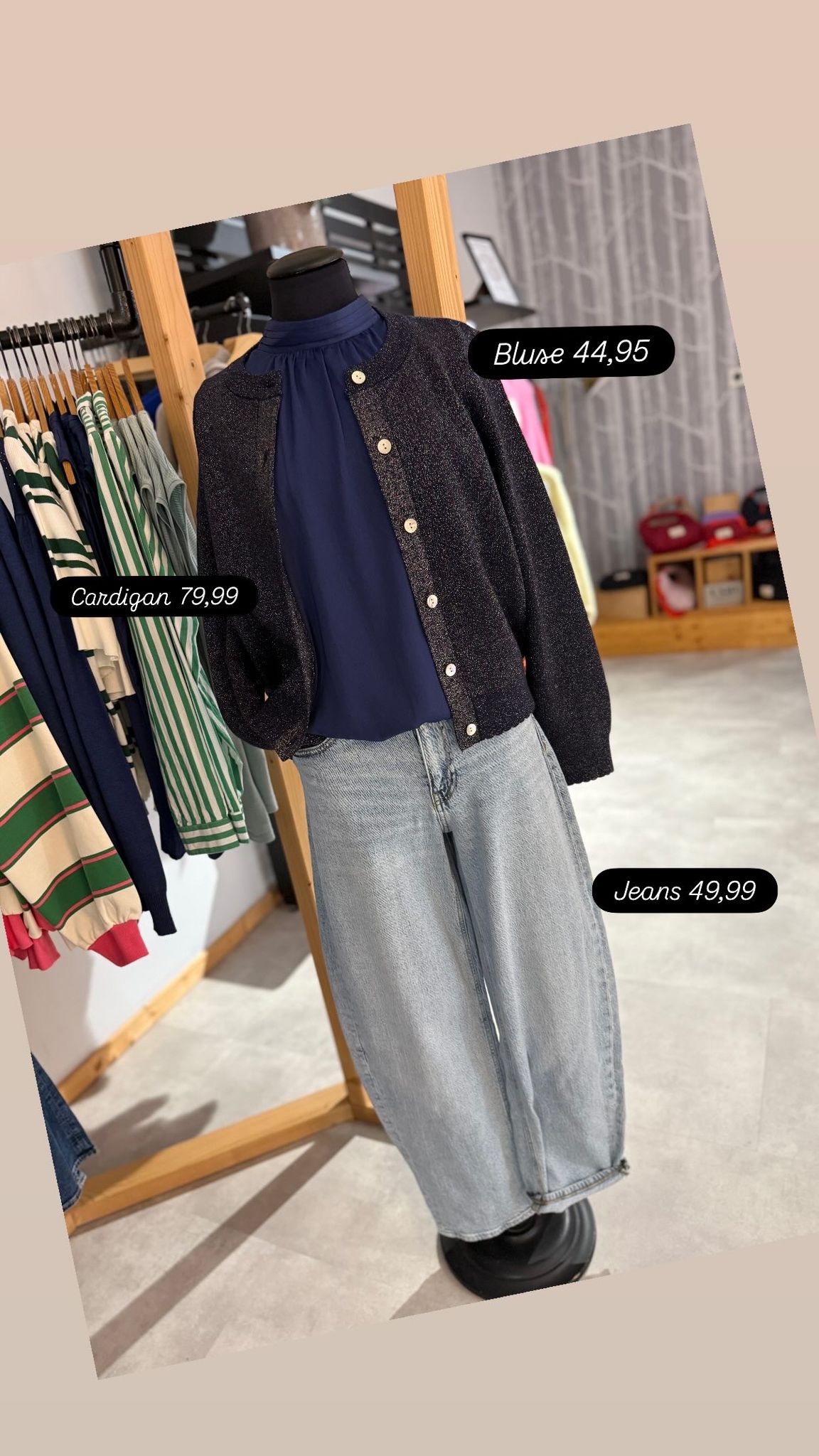 PCGRACE  MW BARREL JEANS NOOS BC Blue