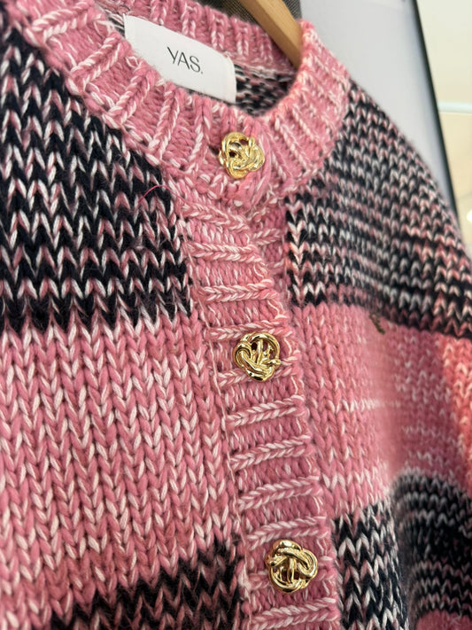YAS - YASMAYLA Strickcardigan für Damen – Zeitlose Feinstrickjacke