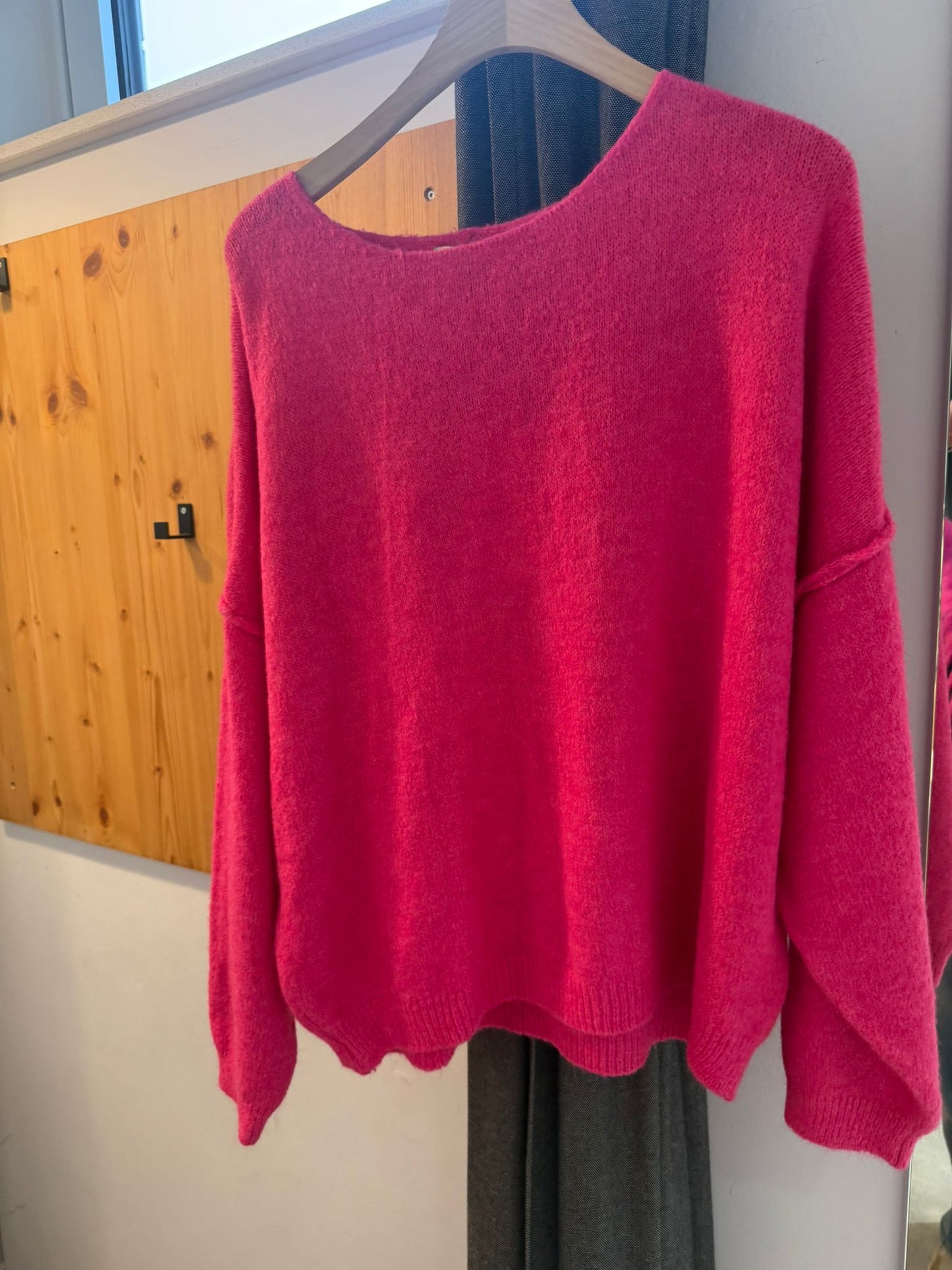Strickpullover Damen Onesize mit Naht