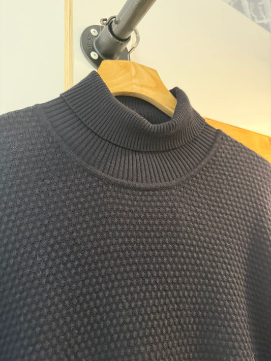 Blend BHREDHILL Rollneck Pullover – Herren Sweatshirt in Black, 100 % Baumwolle