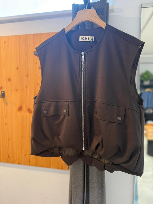 ICHI IXKATE Waistcoat Damen – Chocolate Torte