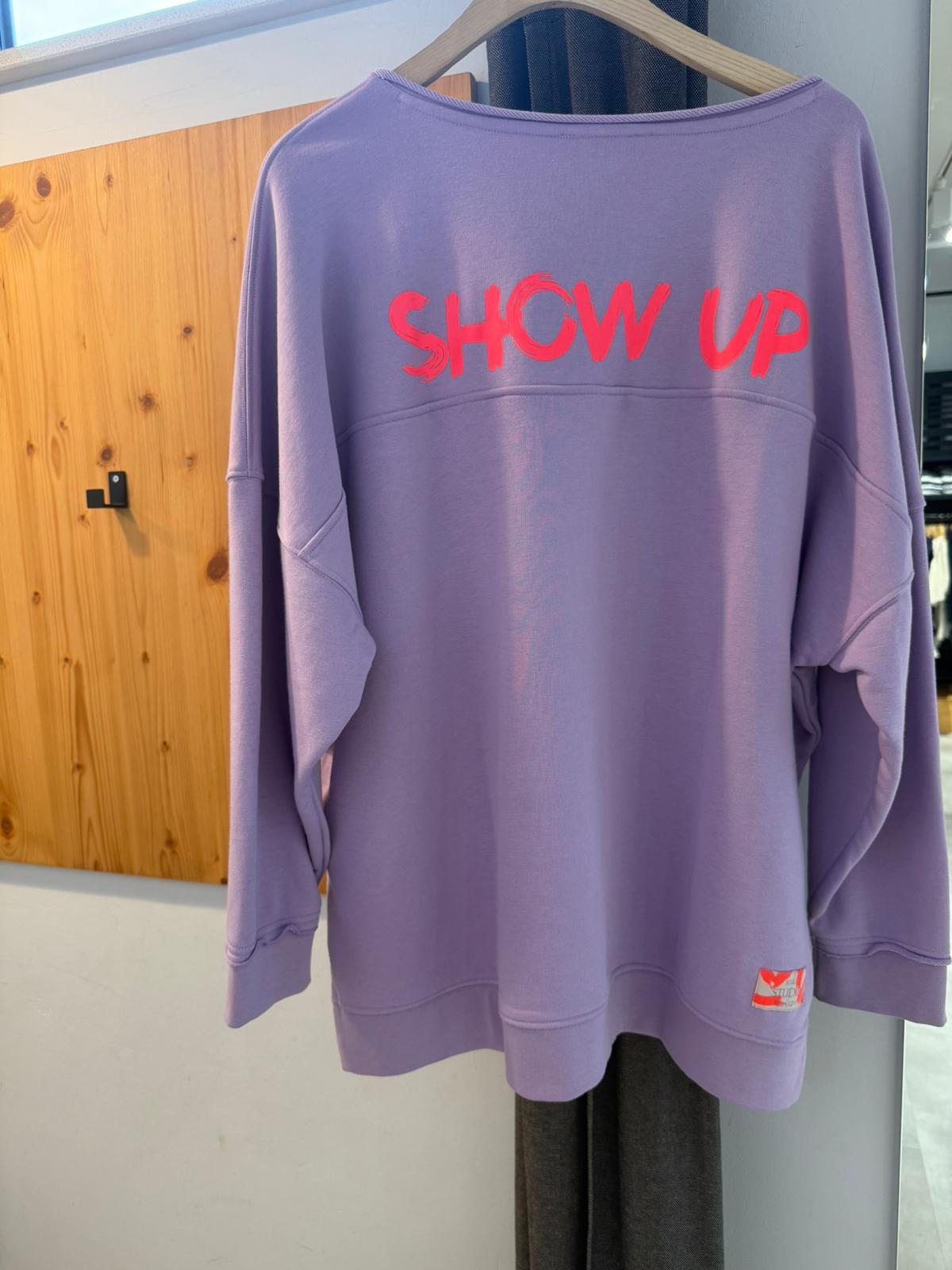 Smith & Soul Oversize Sweatshirt Damen – Neon Print Lavender