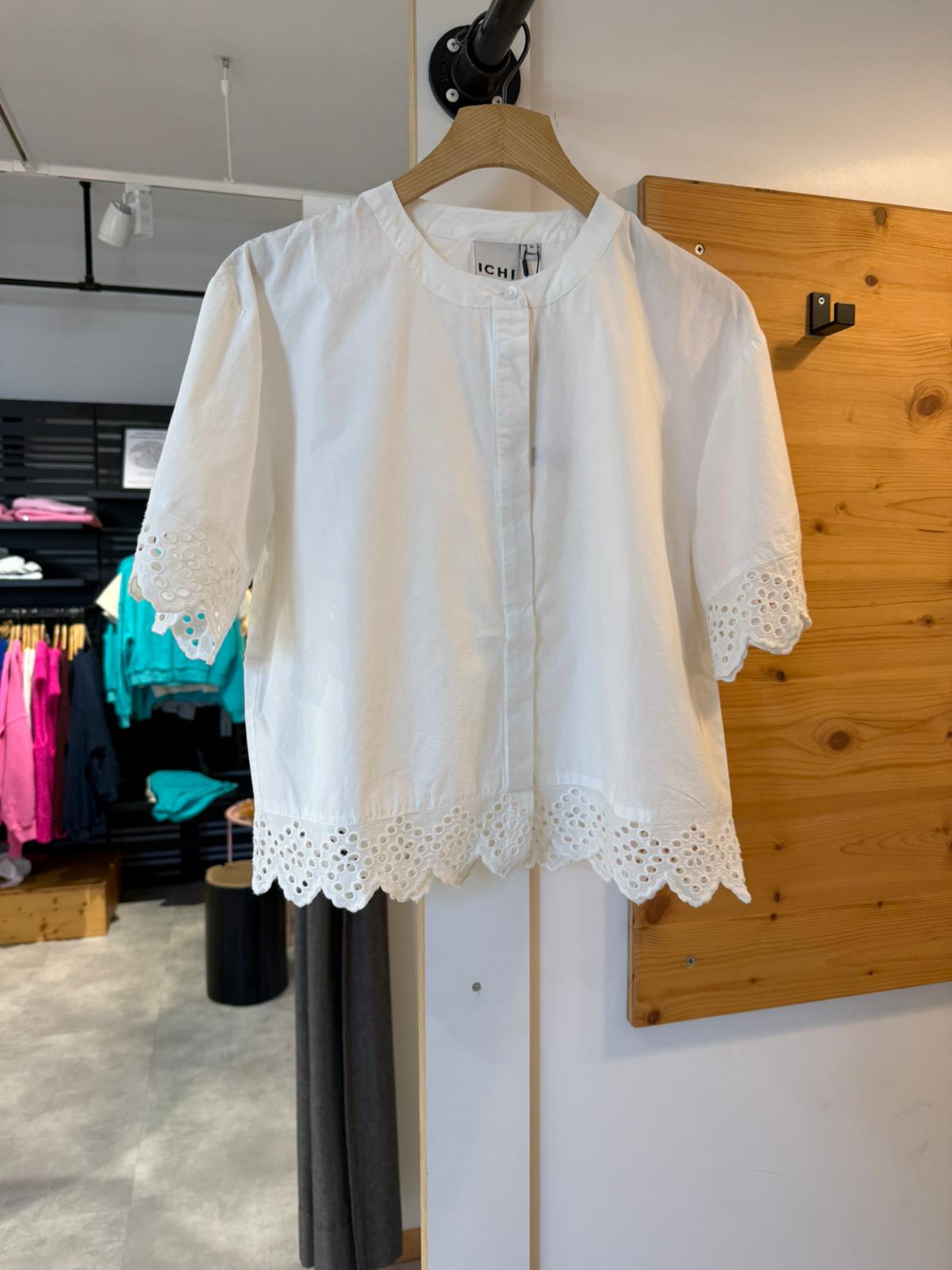 IHLANAVI SH Bluse Cloud Dancer – Damenbluse von ICHI