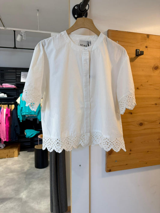 IHLANAVI SH Bluse Cloud Dancer – Damenbluse von ICHI