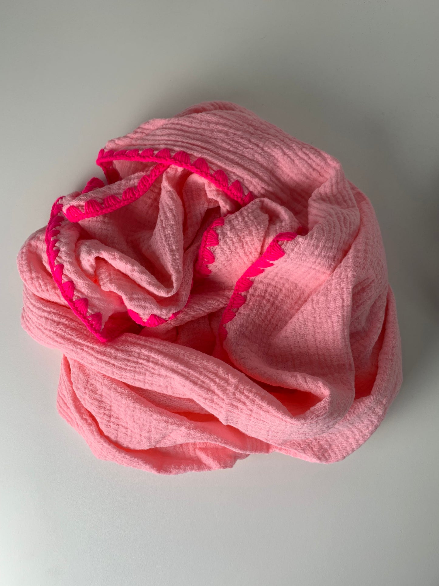 Musselin Dreieckstuch rosa-pink