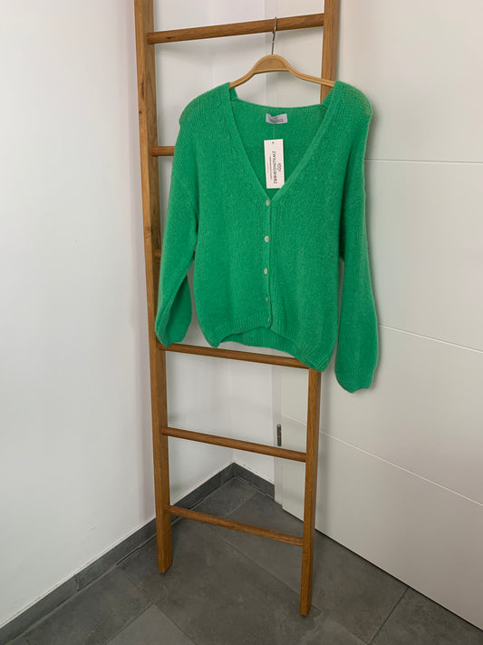 Zwillingsherz Strickjacke - grün
