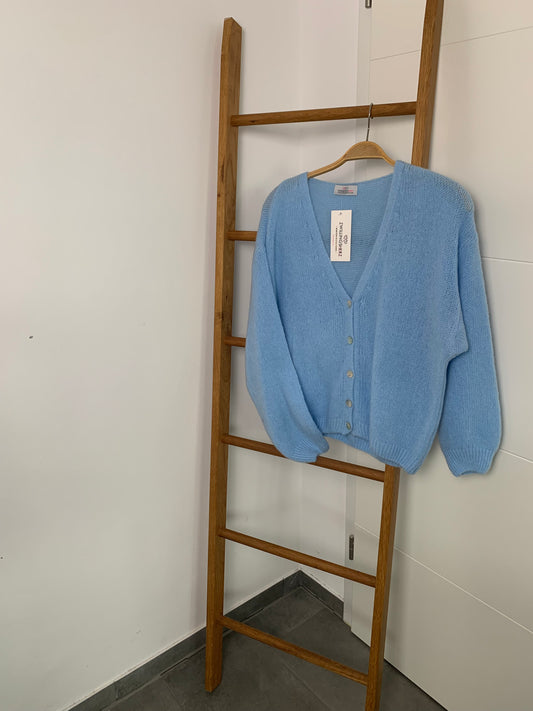Zwillingsherz Strickjacke - Hellblau