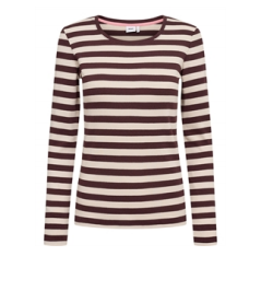 NUMIXIE LS T-SHIRT - GOTS Fudge