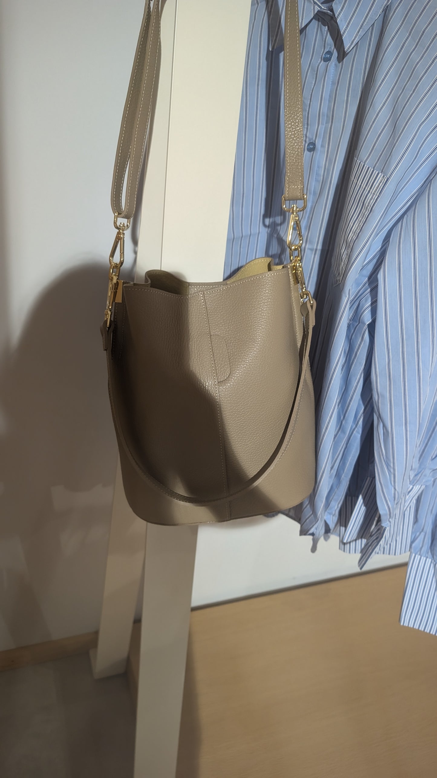 Beuteltasche Leder