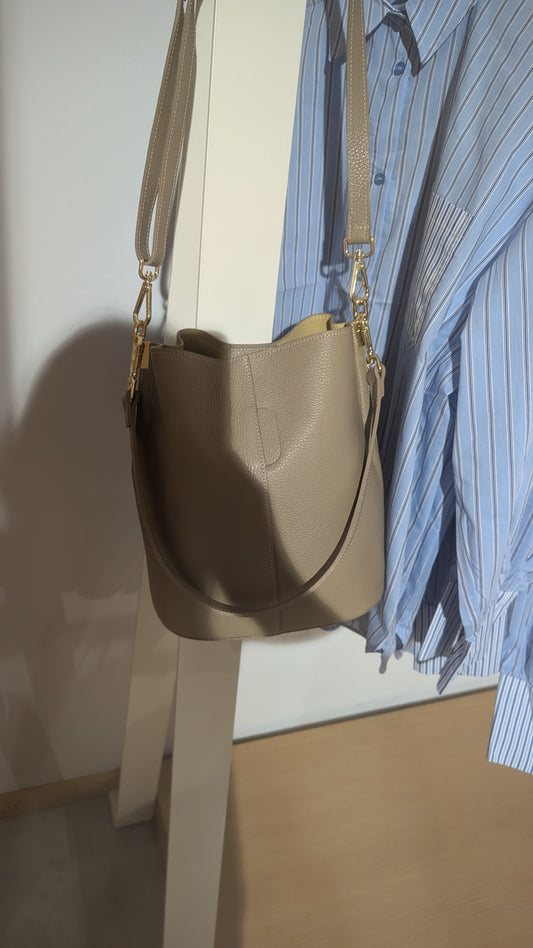 Beuteltasche Leder
