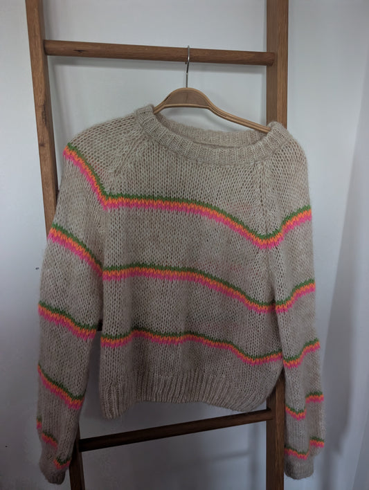 Strickpullover bunte Streifen
