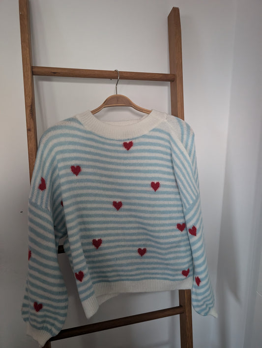 Strickpullover Herzen