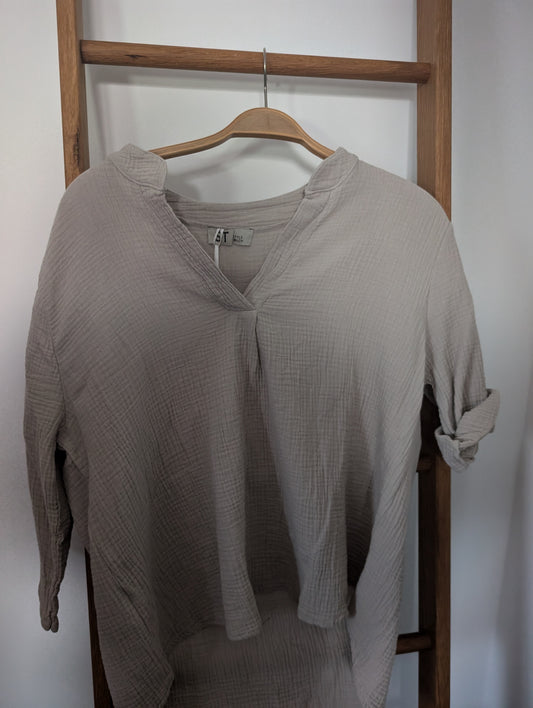Musselin Bluse kurz
