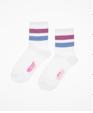 Unio Socken 08-7618MGS MINI TENNIS white - friendly sky glitzi