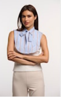 Vallon.7002721 Collar with bowtie Blue striped