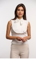 Vallon.7002721 Collar with bowtie Snow white