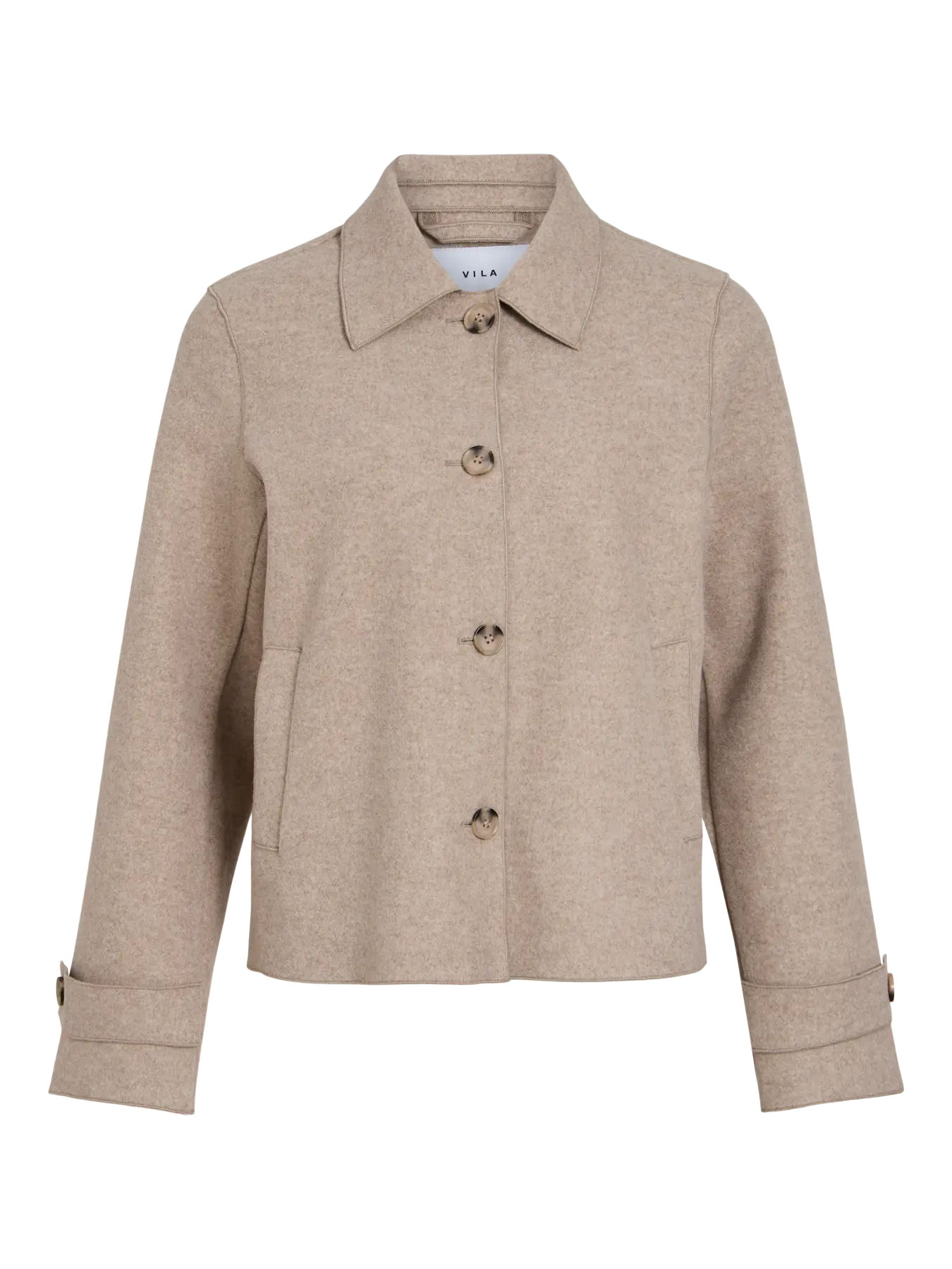 VIJUICE L/S SHORT JACKET - NOOS 4905563 Natural Melange