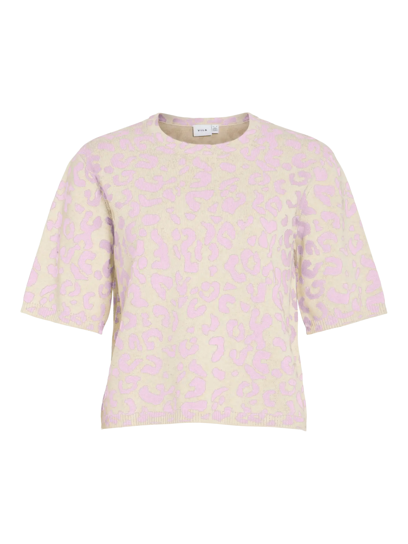 VIMAYAS O-NECK 2/4 KNIT - NOOS 5223527 Super Light Natural Melan LEO Festival Bloom
