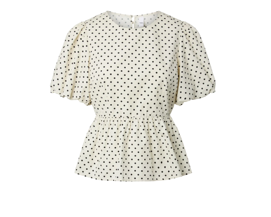 YASCOLEA SS TOP S. NOOS 5221792 Birch Small black dots