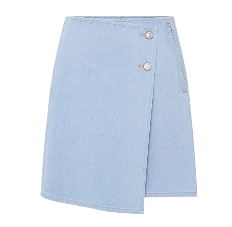 YASLISANA HMW SHORT DENIM SKIRT S. NOOS 5216104 Light Blue Denim