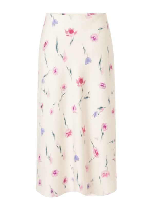 YASPELLA HW MIDI SKIRT S. NOOS 5235260 Pearled Ivory Tulippa print