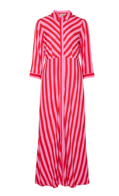 YASSAVANNA LONG SHIRT DRESS S. NOOS 4189380 Cyclamen BITTERSWEET