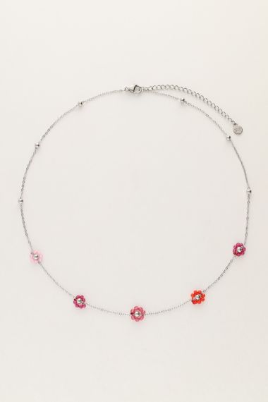 Sunrocks minimalistische Kette mit Blumen