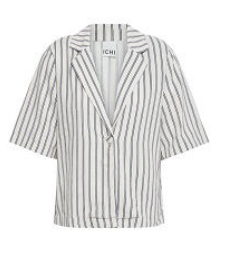 IHLINNO AOP RELAXED BL 900016694 STRIPE NATURAL ECRU