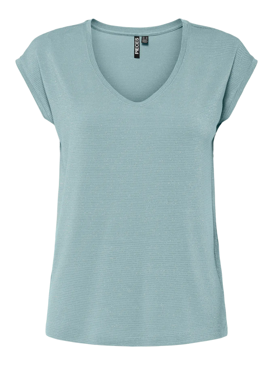 PCBILLO TEE LUREX STRIPES JRS NOOS BC Grey