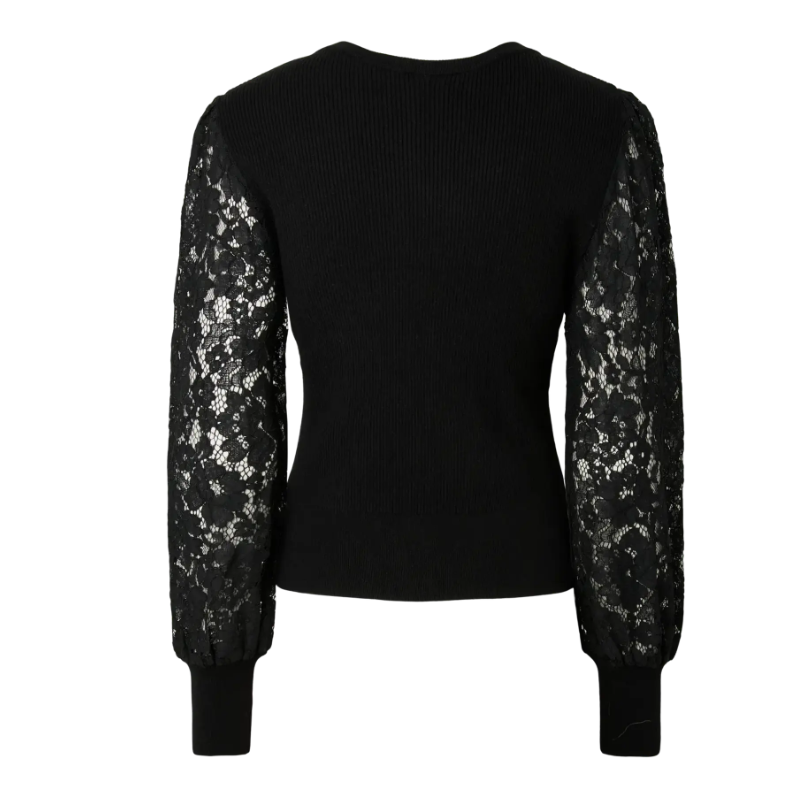 YASDOTEA LS KNIT PULLOVER S. NOOS 5198507 Black