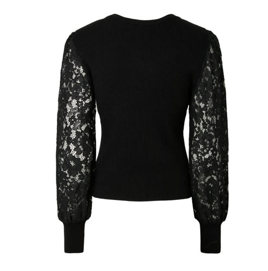 YASDOTEA LS KNIT PULLOVER S. NOOS 5198507 Black